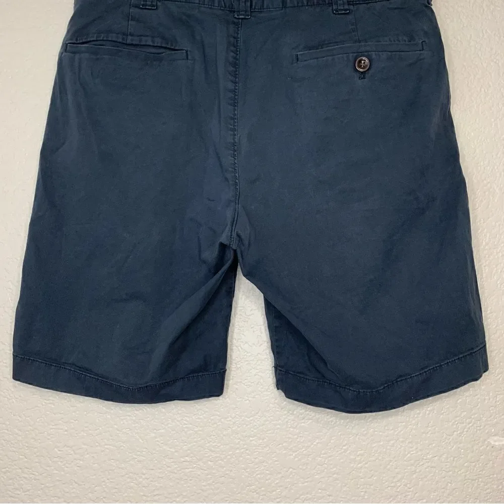 J. Crew Stretch Navy Blue Men’s Chino Shorts, Size 30 x 9